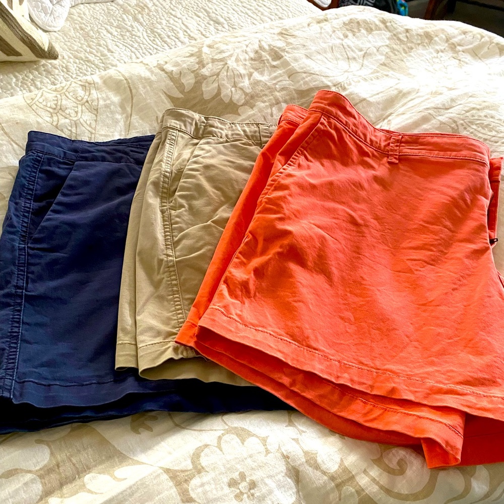 A bundle of 3 Gap shorts size 18.